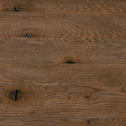 Glenview 6 Drawer Dresser by Four Hands in weathered oak. Made from thick oak veneer, solid oak in a modern style.