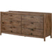 Glenview 6 Drawer Dresser by Four Hands in weathered oak. Made from unique in a modern style.