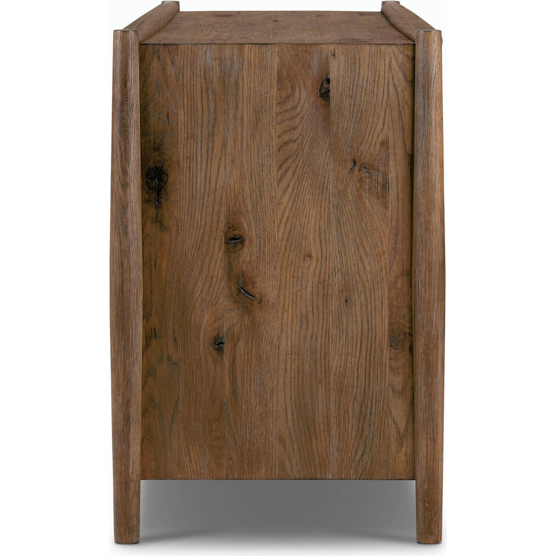 Glenview 6 Drawer Dresser by Four Hands in weathered oak. Made from thick oak veneer, solid oak in a modern style.