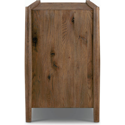 Glenview 6 Drawer Dresser by Four Hands in weathered oak. Made from thick oak veneer, solid oak in a modern style.