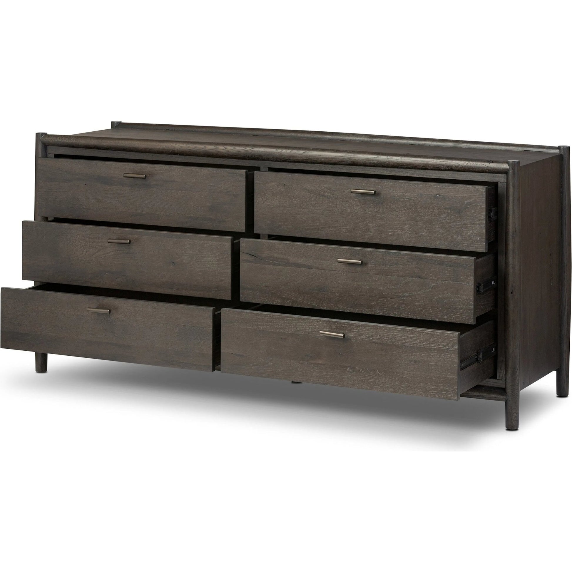 Glenview 6 Drawer Dresser by Four Hands in weathered oak. Made from unique in a modern style.