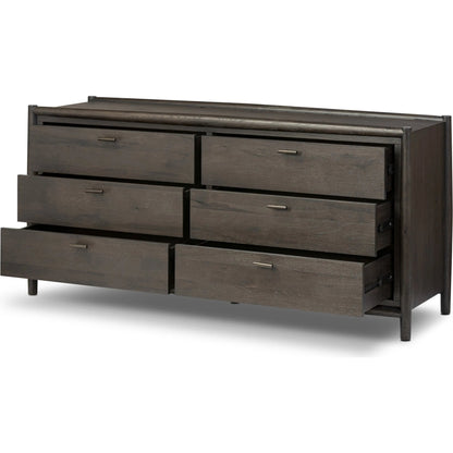 Glenview 6 Drawer Dresser by Four Hands in weathered oak. Made from unique in a modern style.