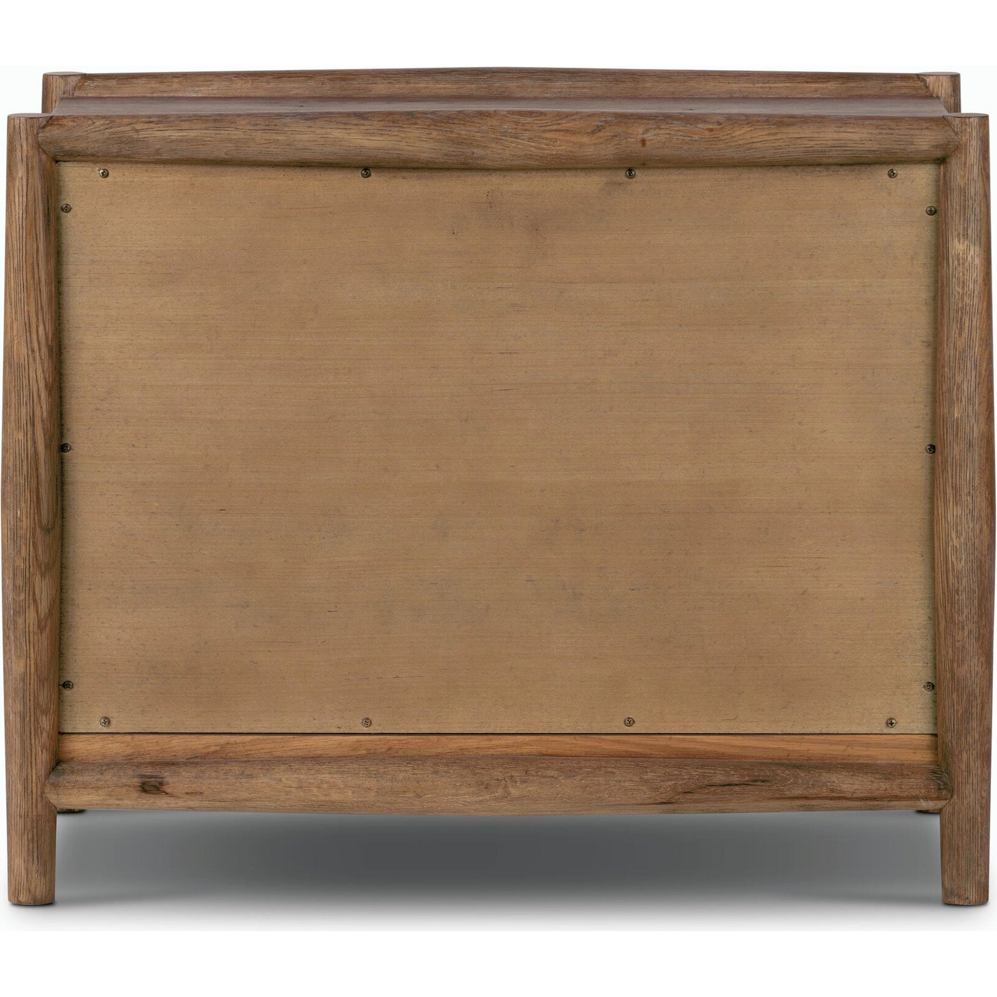 Glenview Nightstand by Four Hands in weathered oak. Made from thick oak veneer, solid oak in a modern style.