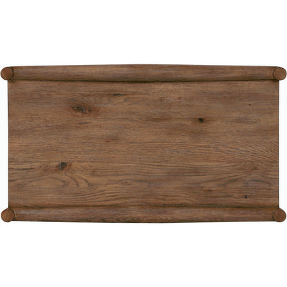 Glenview Nightstand by Four Hands in weathered oak. Made from thick oak veneer, solid oak in a modern style.
