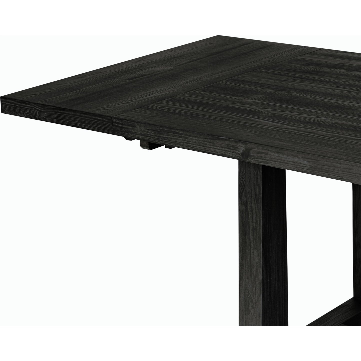 020 SI-2158373 | Closeup | Otto Extension Dining Table by Four Hands. Made from solid pine in a modern style.