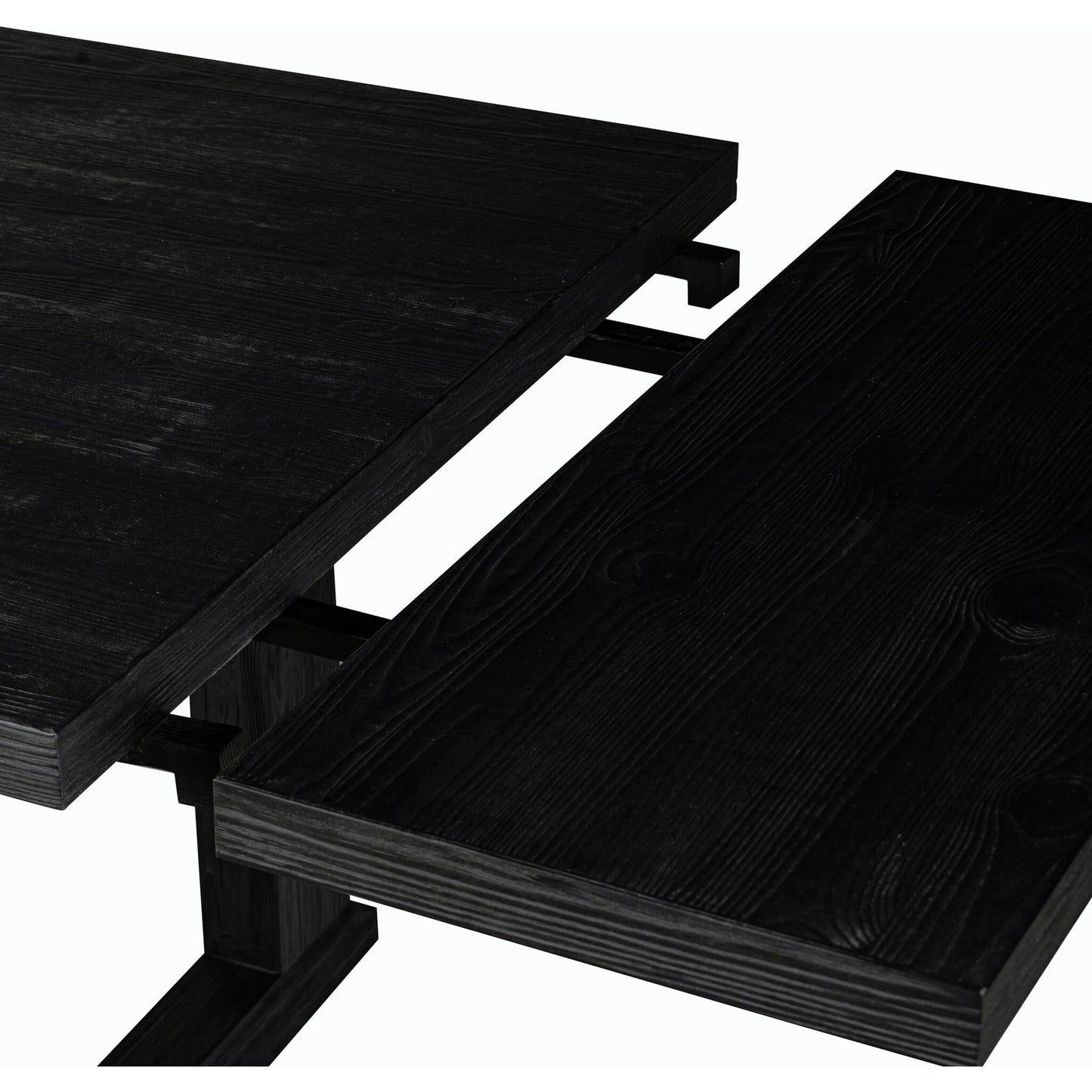 022 SI-2158373 | Closeup | Otto Extension Dining Table by Four Hands. Made from solid pine in a modern style.