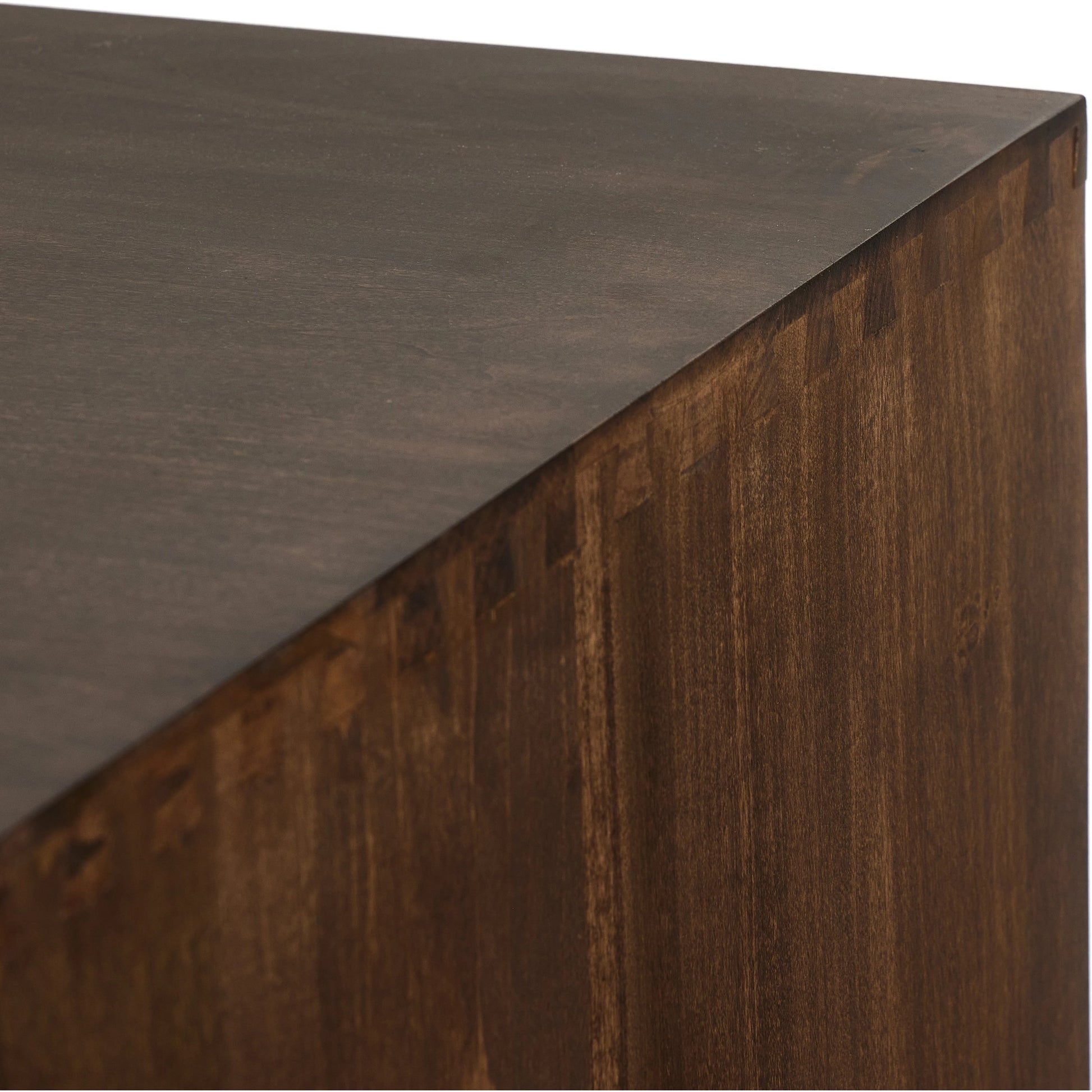 Trey Bar Cabinet by Four Hands in black wash poplar, toffee leather. Made from solid poplar, top grain leather in a modern style.