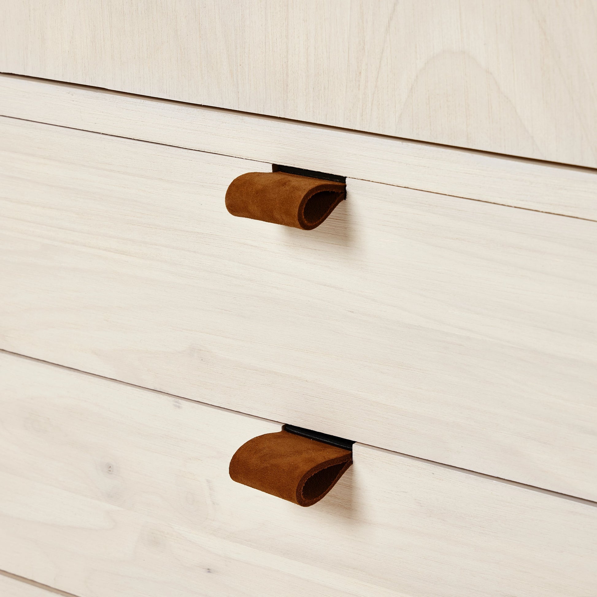 Trey Bar Cabinet by Four Hands in black wash poplar, toffee leather. Made from solid poplar, top grain leather in a modern style.