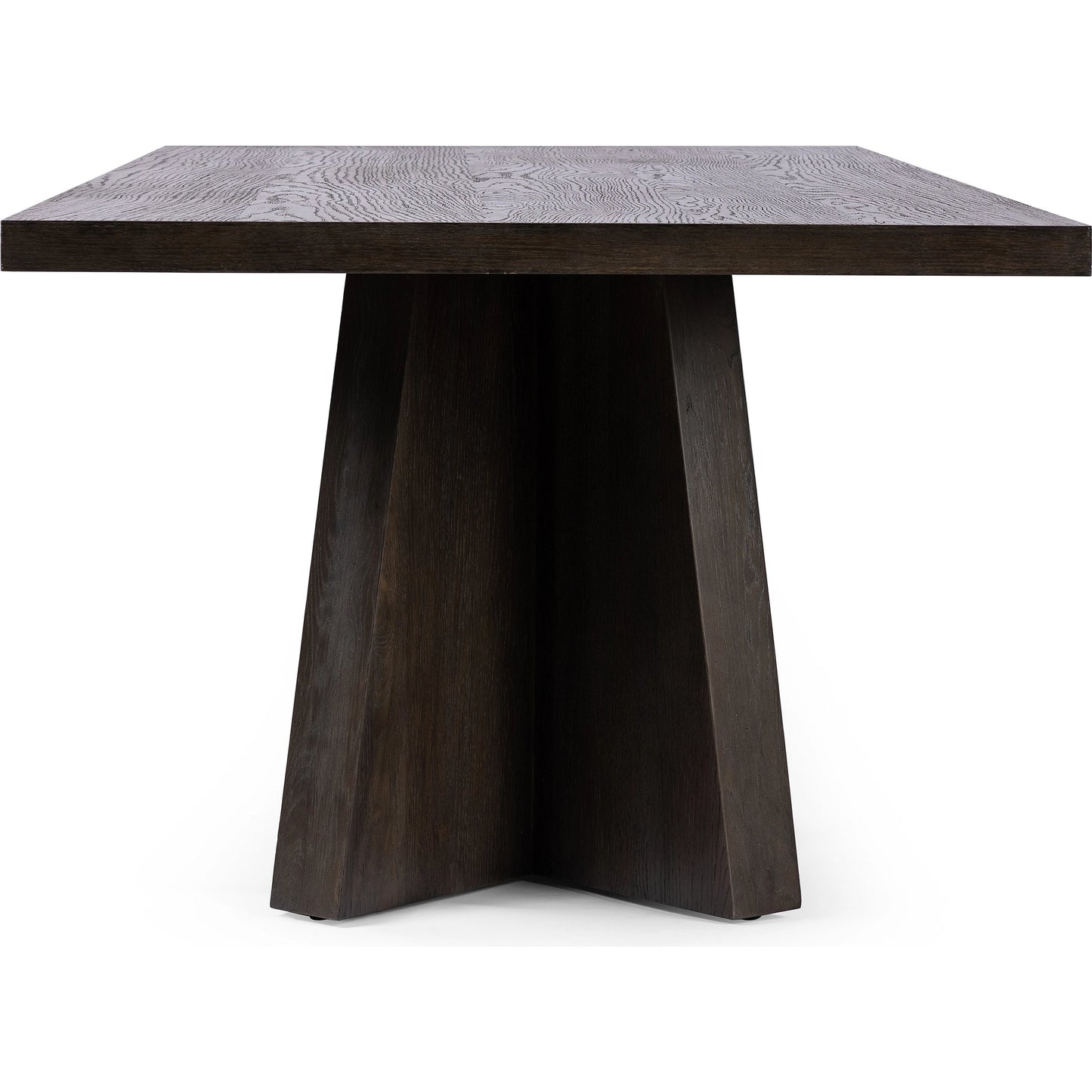 003 SI-2074694 | Additional Silo | Shavano Dining Table by Four Hands in espresso oak. Made from oak veneer, solid oak, poplar eucalyptus plywood in a modern style.