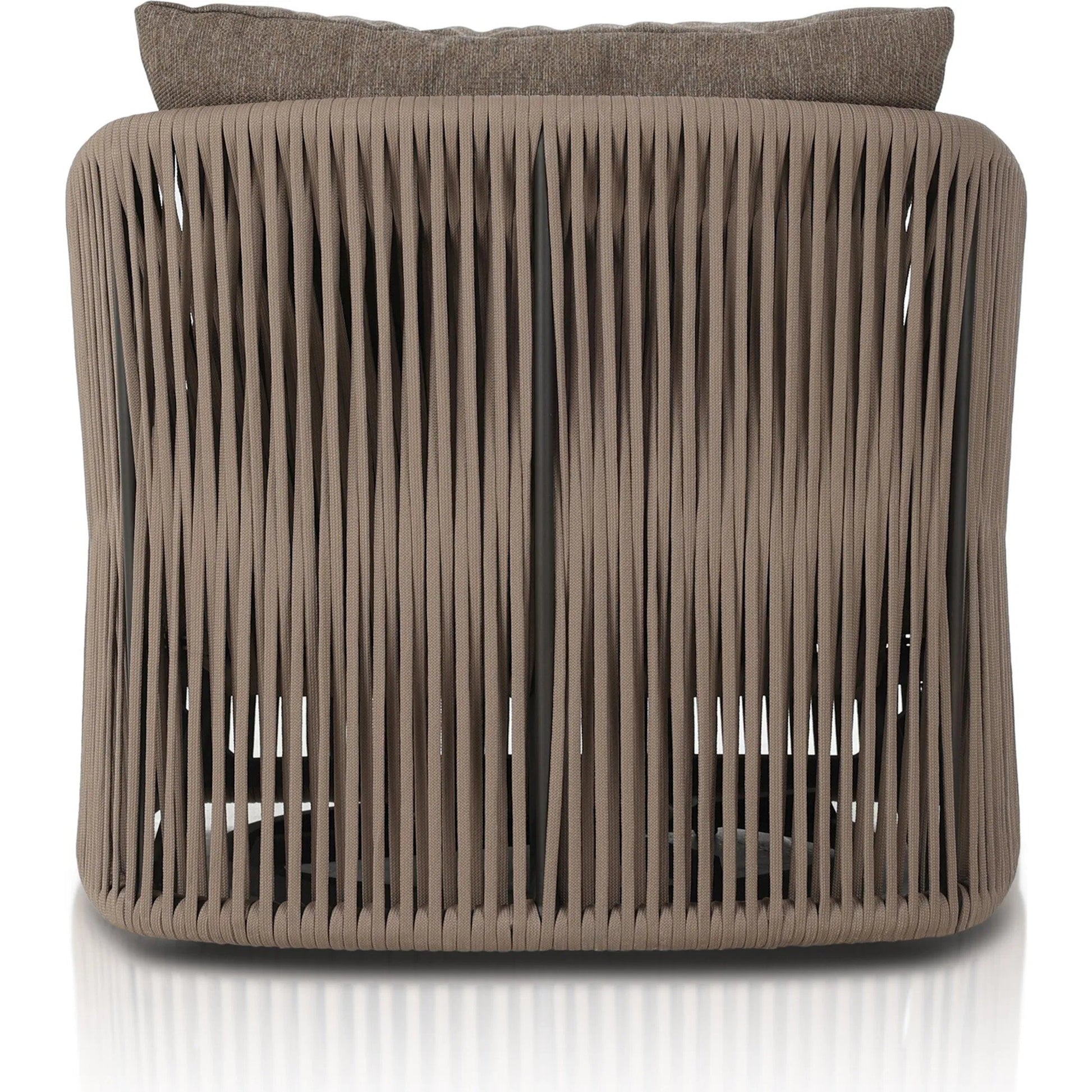 Porto Outdoor Swivel Chair by Four Hands. Made from 100% olefin, aluminum, 100% polypropylene in a modern style.