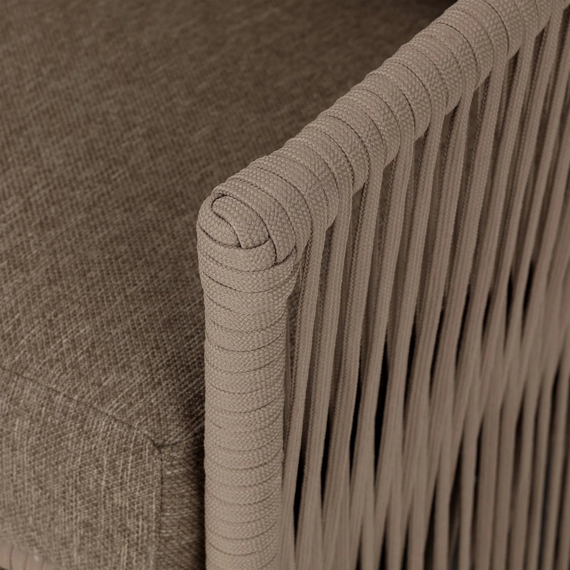 Porto Outdoor Swivel Chair by Four Hands. Made from 100% olefin, aluminum, 100% polypropylene in a modern style.