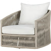 Alessi Linen, White Aluminum, Ivory Rope