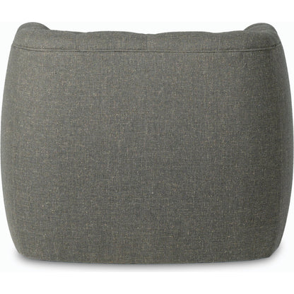 Paul Swivel Chair by Four Hands in raleigh cigar. Made from top grain leather, poplar plywood, 100% polyester in a modern style.