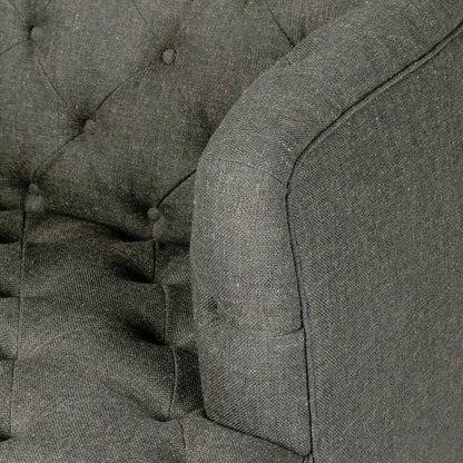 Paul Swivel Chair by Four Hands in raleigh cigar. Made from top grain leather, poplar plywood, 100% polyester in a modern style.