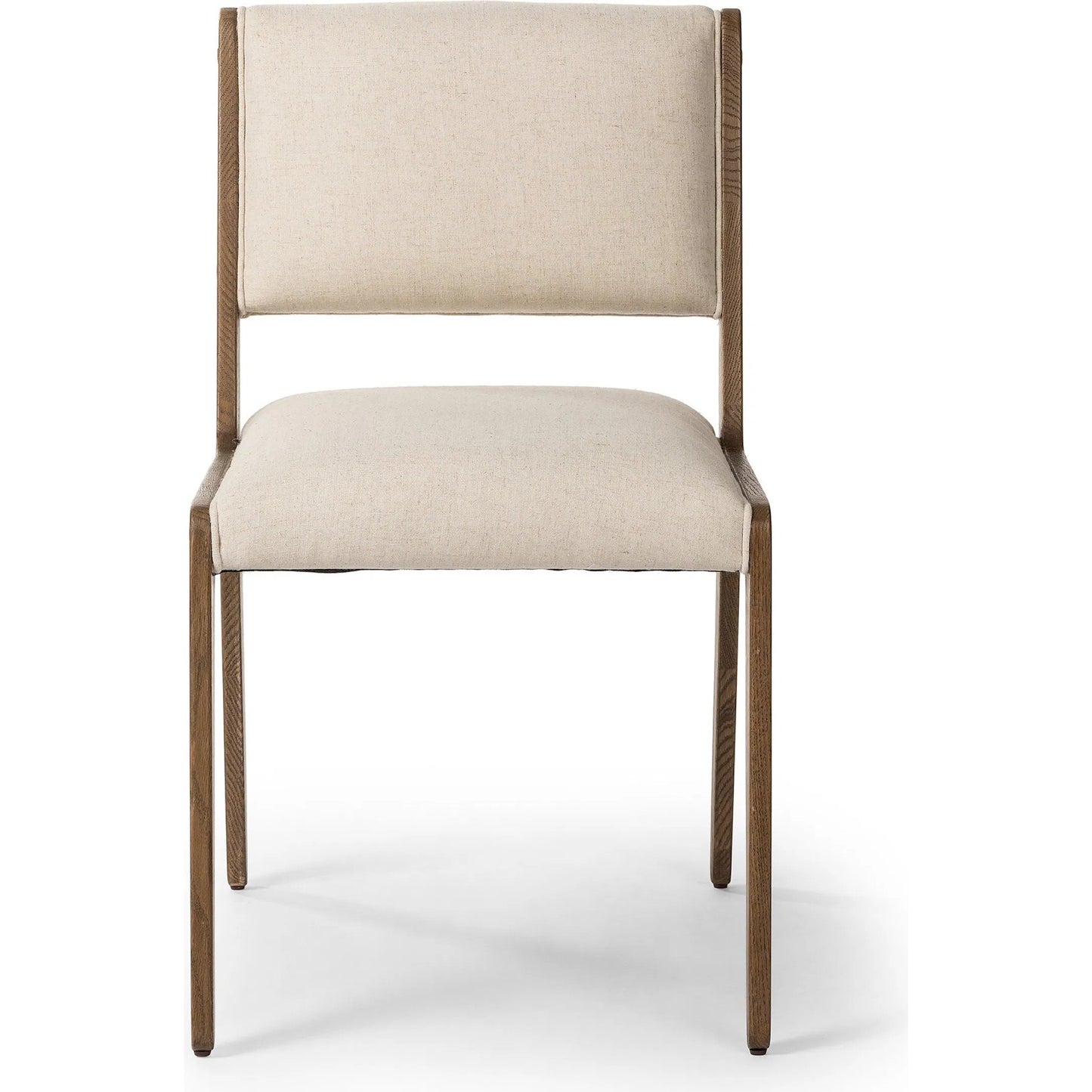 002 SI-2320196 | Additional Silo | Norwalk Dining Chair by Four Hands in savile flax, lamont oak, antique brass. Made from 92% polyester, 8% flax/linen, solid oak, stainless steel in a unique style.