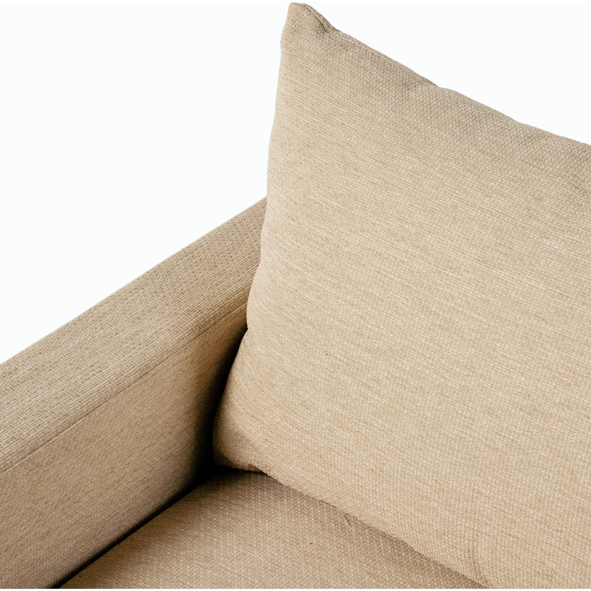Chapman Outdoor Chair by Four Hands in casa cream, natural teak-fsc. Made from 100% olefin, solid fsc®-certified teak, 59% polyurethane foam, 30% polyester fiber, 11% polyester fiber batting in a modern style.