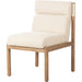 Kiano Dining Chair by Four Hands in washed natural parawood. Made from unique in a modern style.