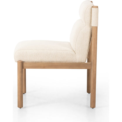Kiano Dining Chair by Four Hands in washed natural parawood. Made from unique in a modern style.