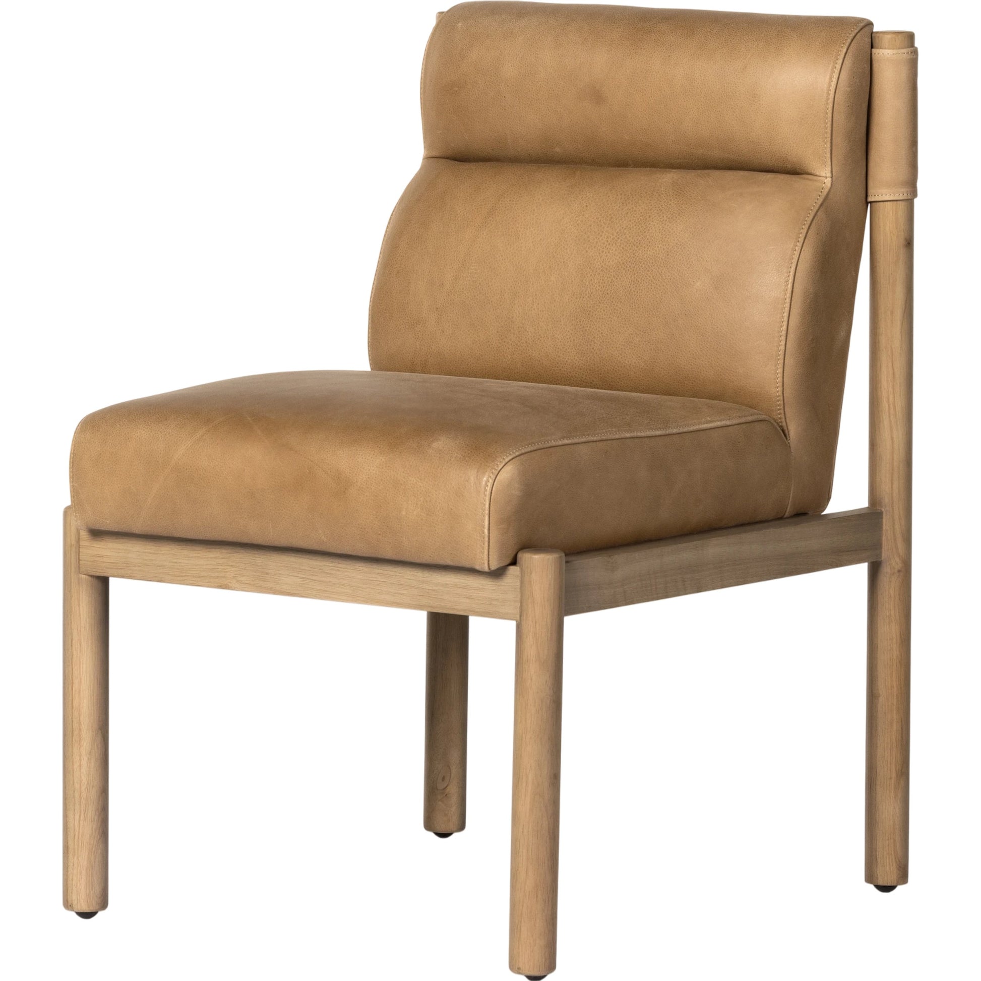 Kiano Dining Chair by Four Hands in washed natural parawood. Made from unique in a modern style.