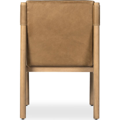 Kiano Dining Chair by Four Hands in washed natural parawood. Made from unique in a modern style.