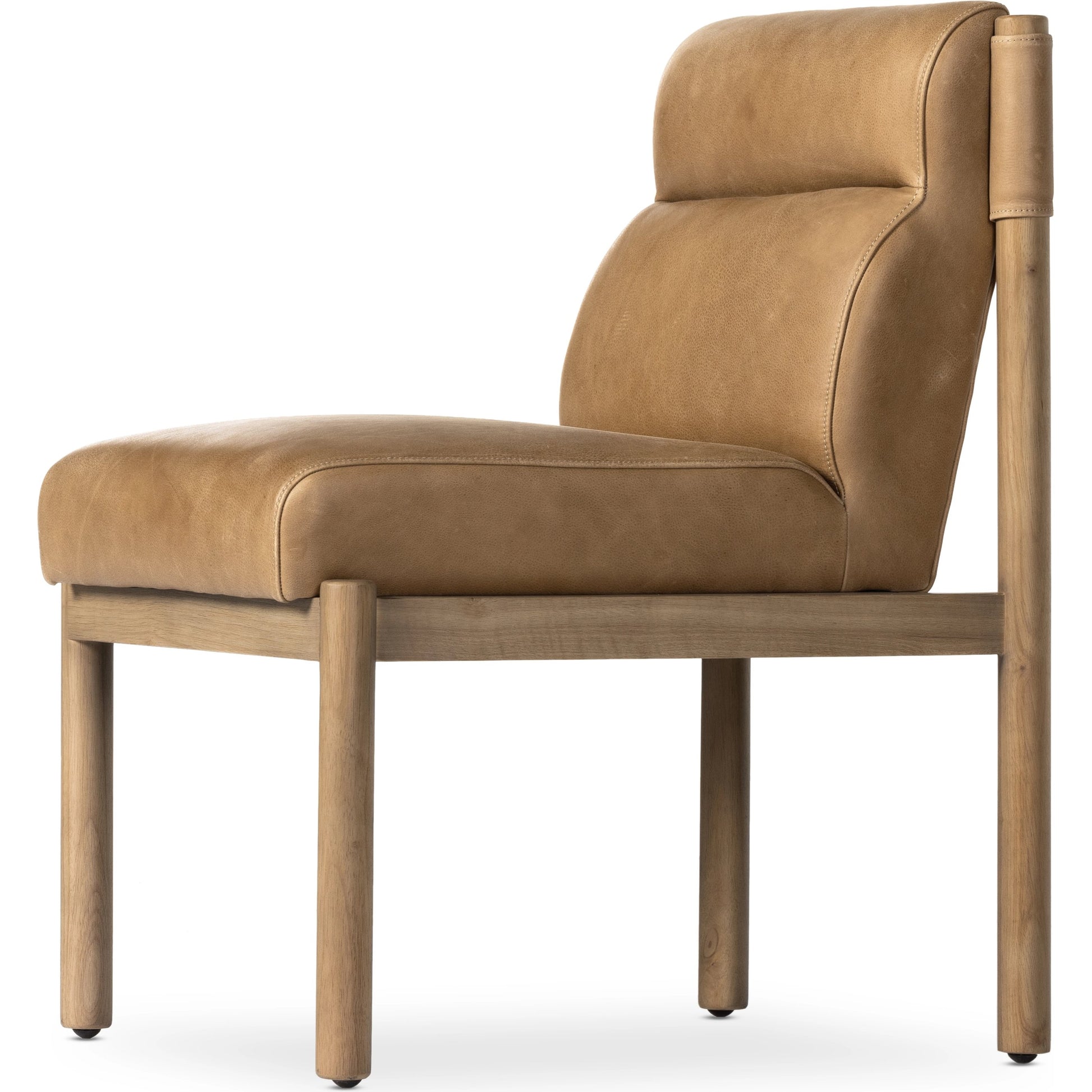 Kiano Dining Chair by Four Hands in washed natural parawood. Made from unique in a modern style.