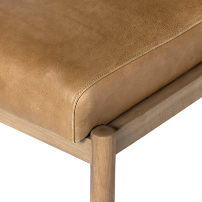 Kiano Dining Chair by Four Hands in washed natural parawood. Made from unique in a modern style.