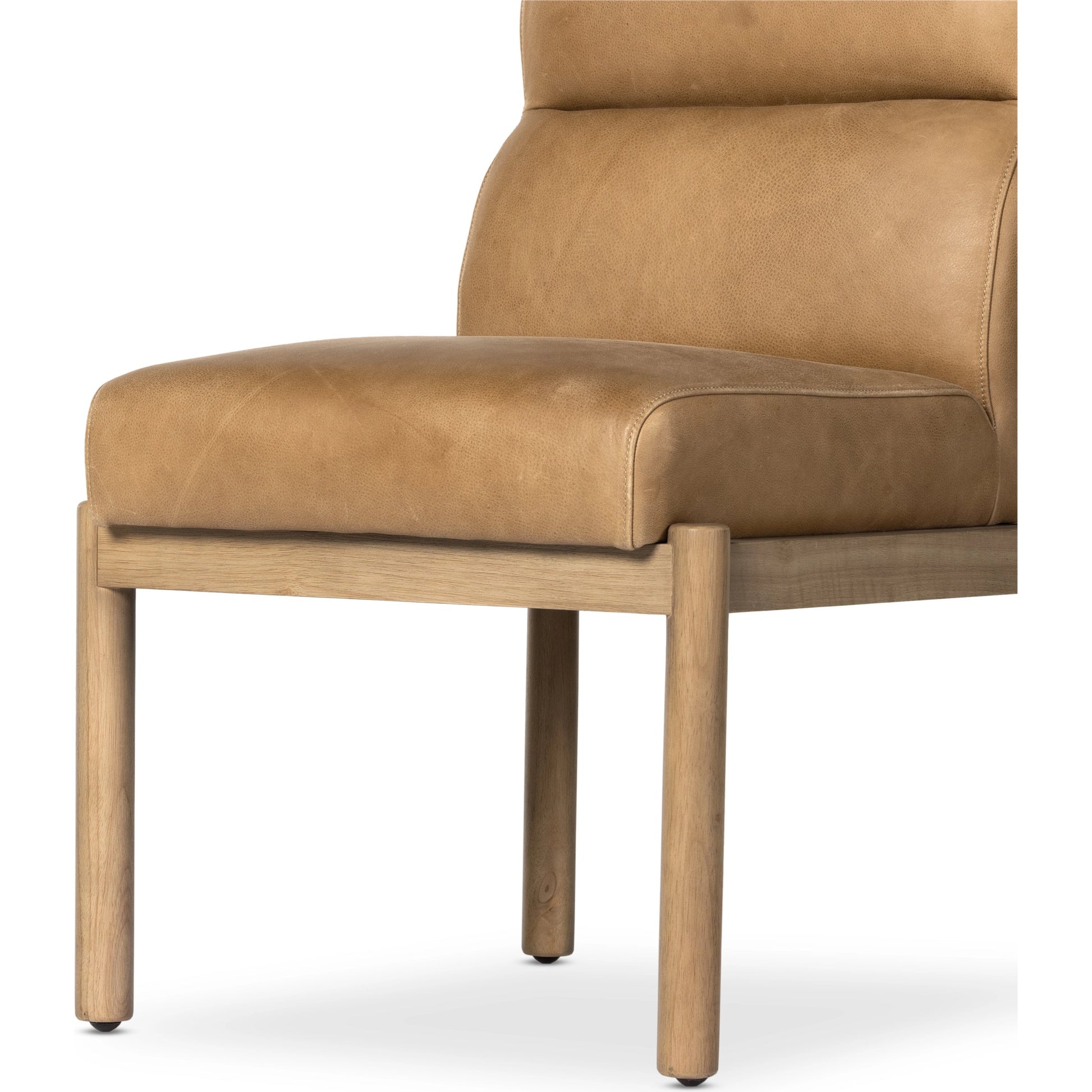 Kiano Dining Chair by Four Hands in washed natural parawood. Made from unique in a modern style.