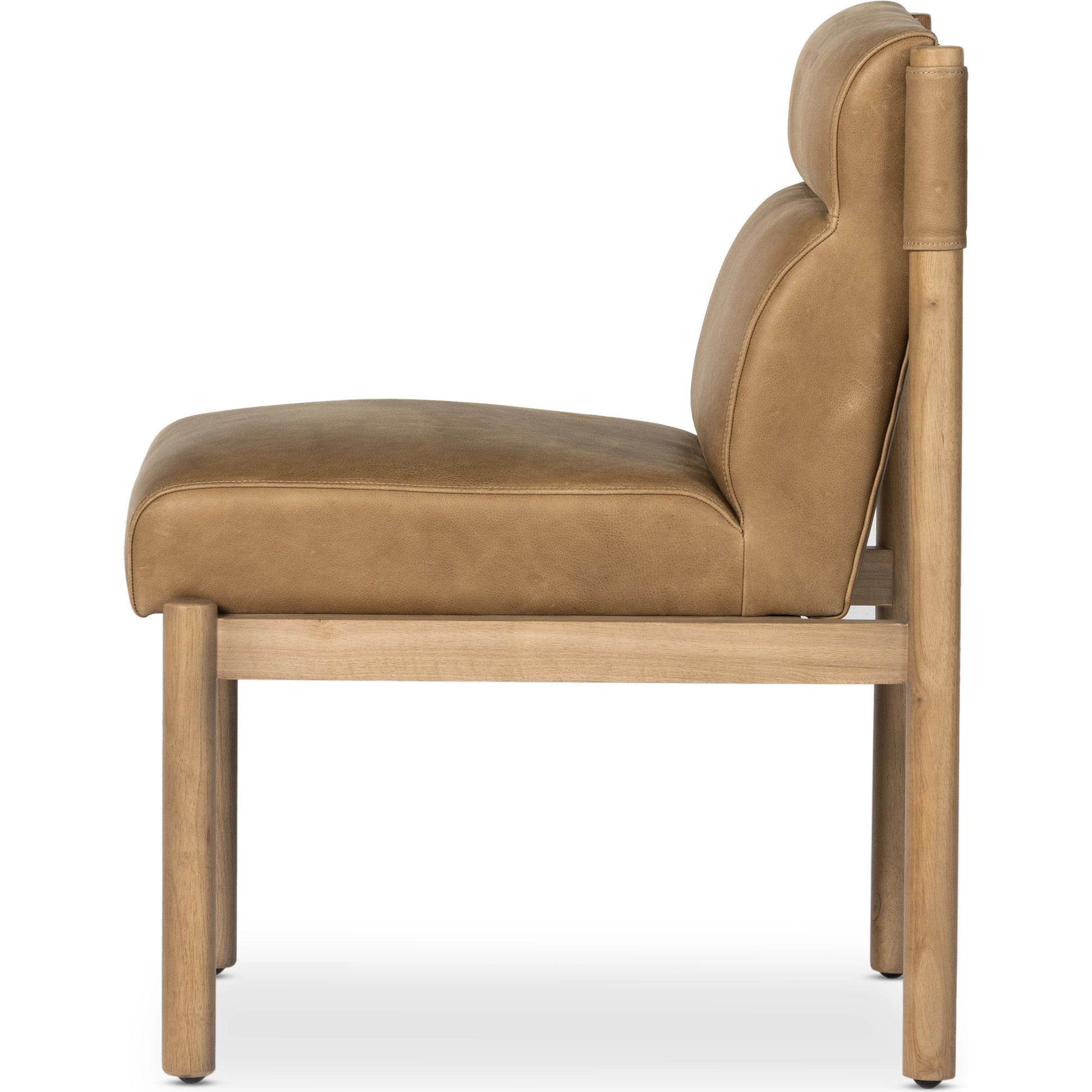 Kiano Dining Chair by Four Hands in washed natural parawood. Made from unique in a modern style.