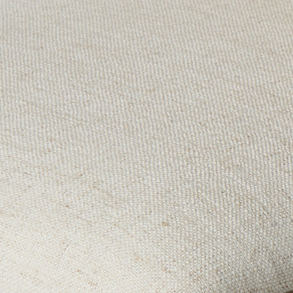 Alida Dining Chair by Four Hands in alcala cream, warm ash. Made from 70% polyester, 20% viscose (rayon), 10% flax, linen, solid ash, cane in a transitional style.