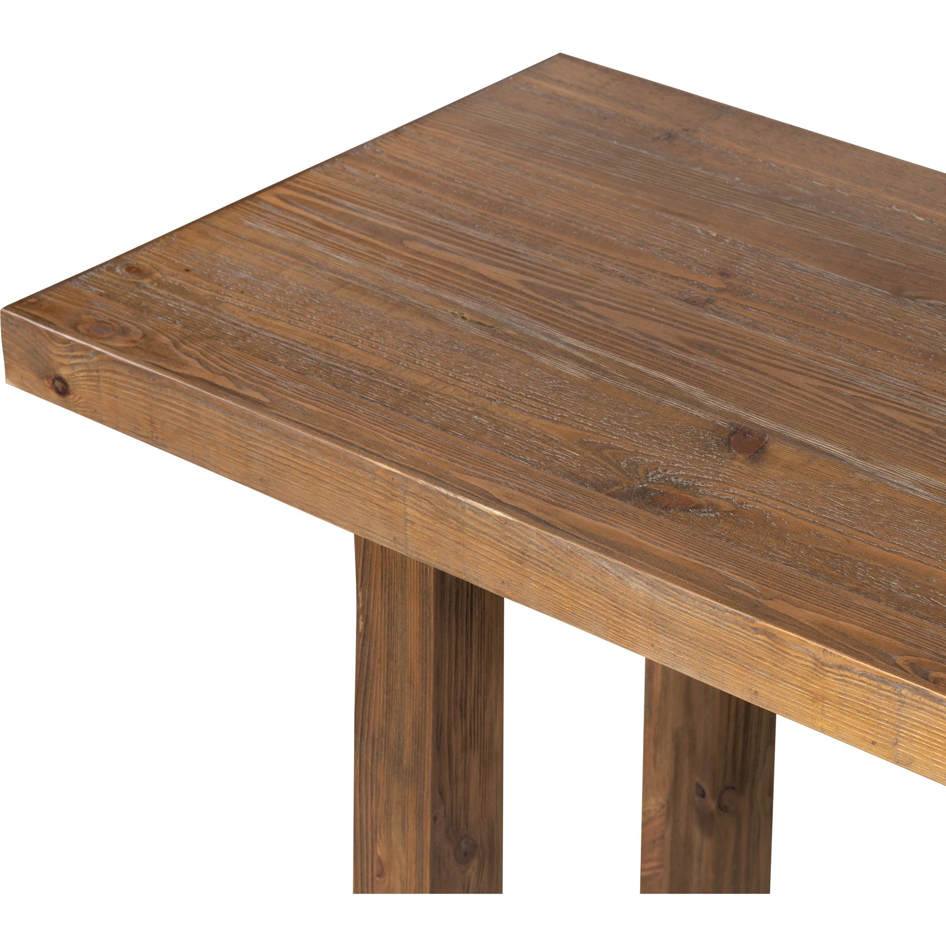 Otto Console Table by Four Hands in black pine. Made from solid pine in a modern style.
