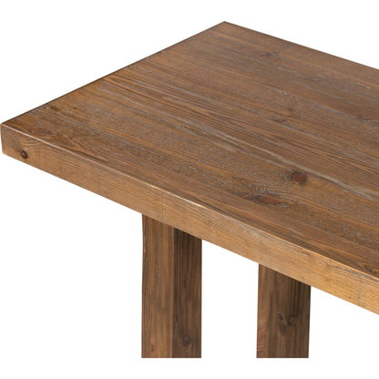 Otto Console Table by Four Hands in black pine. Made from solid pine in a modern style.