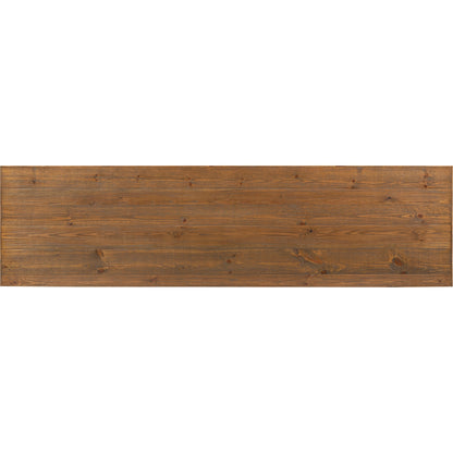 Otto Console Table by Four Hands in black pine. Made from solid pine in a modern style.