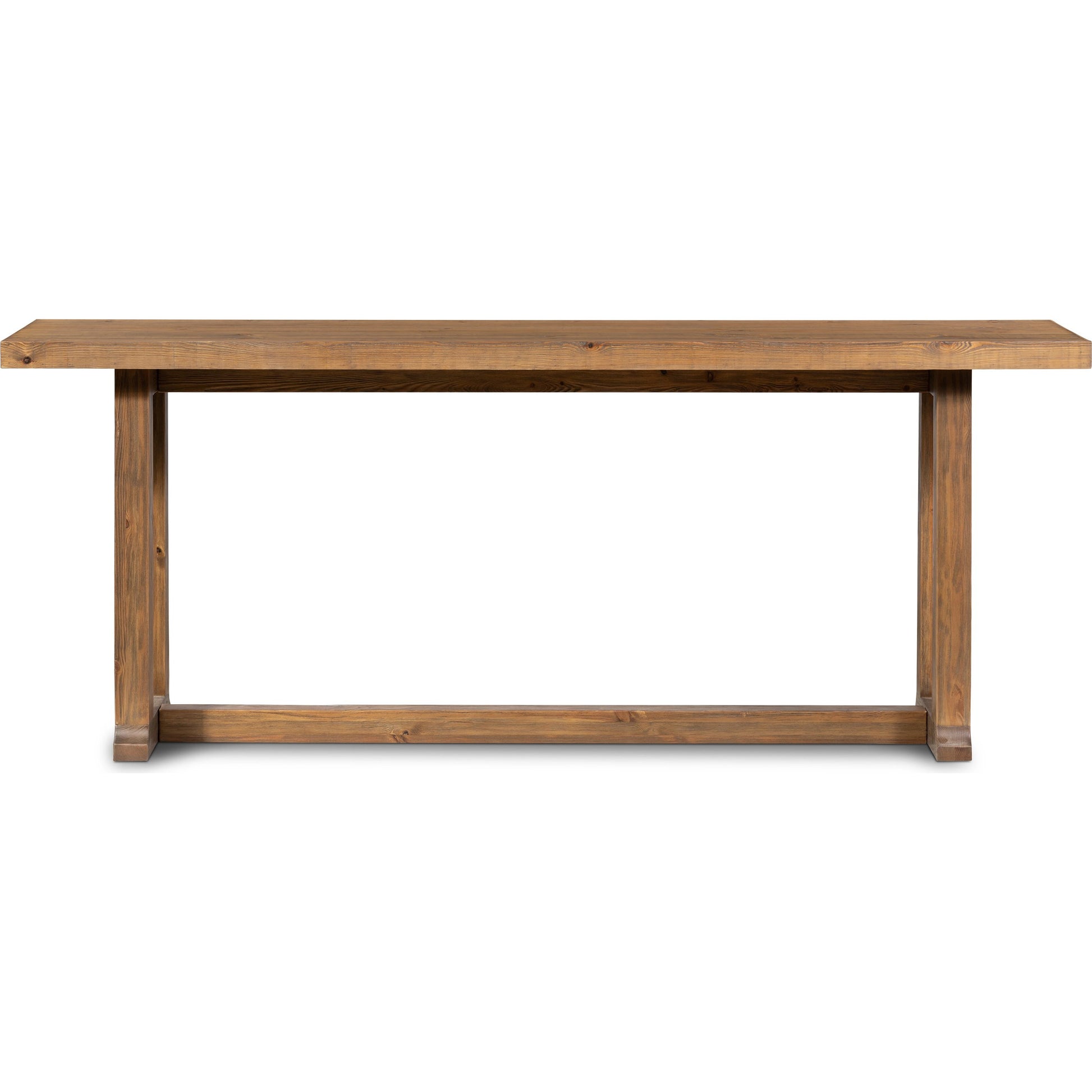 Otto Console Table by Four Hands in black pine. Made from solid pine in a modern style.