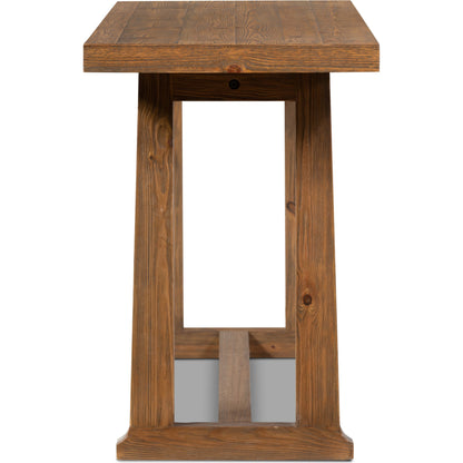 Otto Console Table by Four Hands in black pine. Made from solid pine in a modern style.