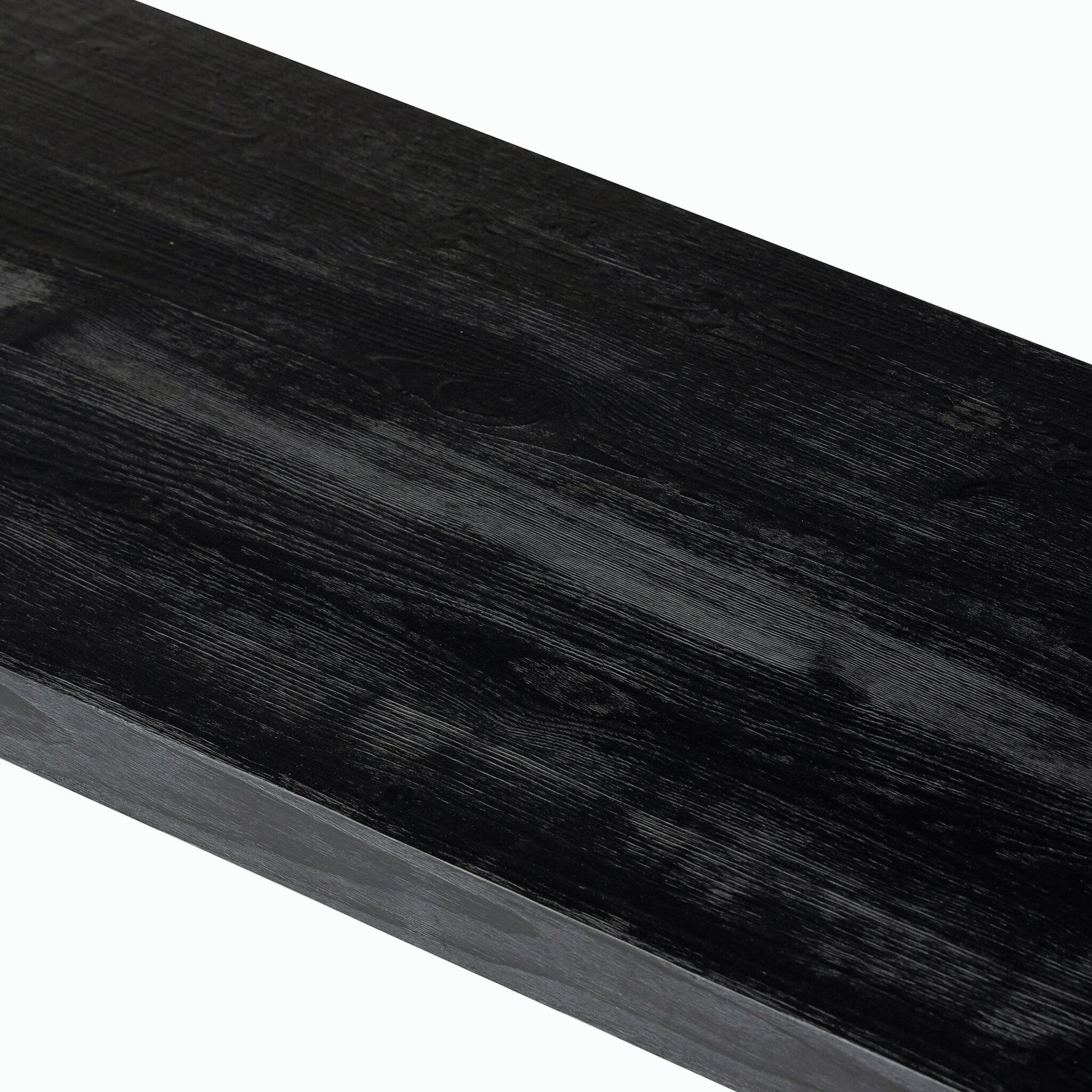 Otto Console Table by Four Hands in black pine. Made from solid pine in a modern style.