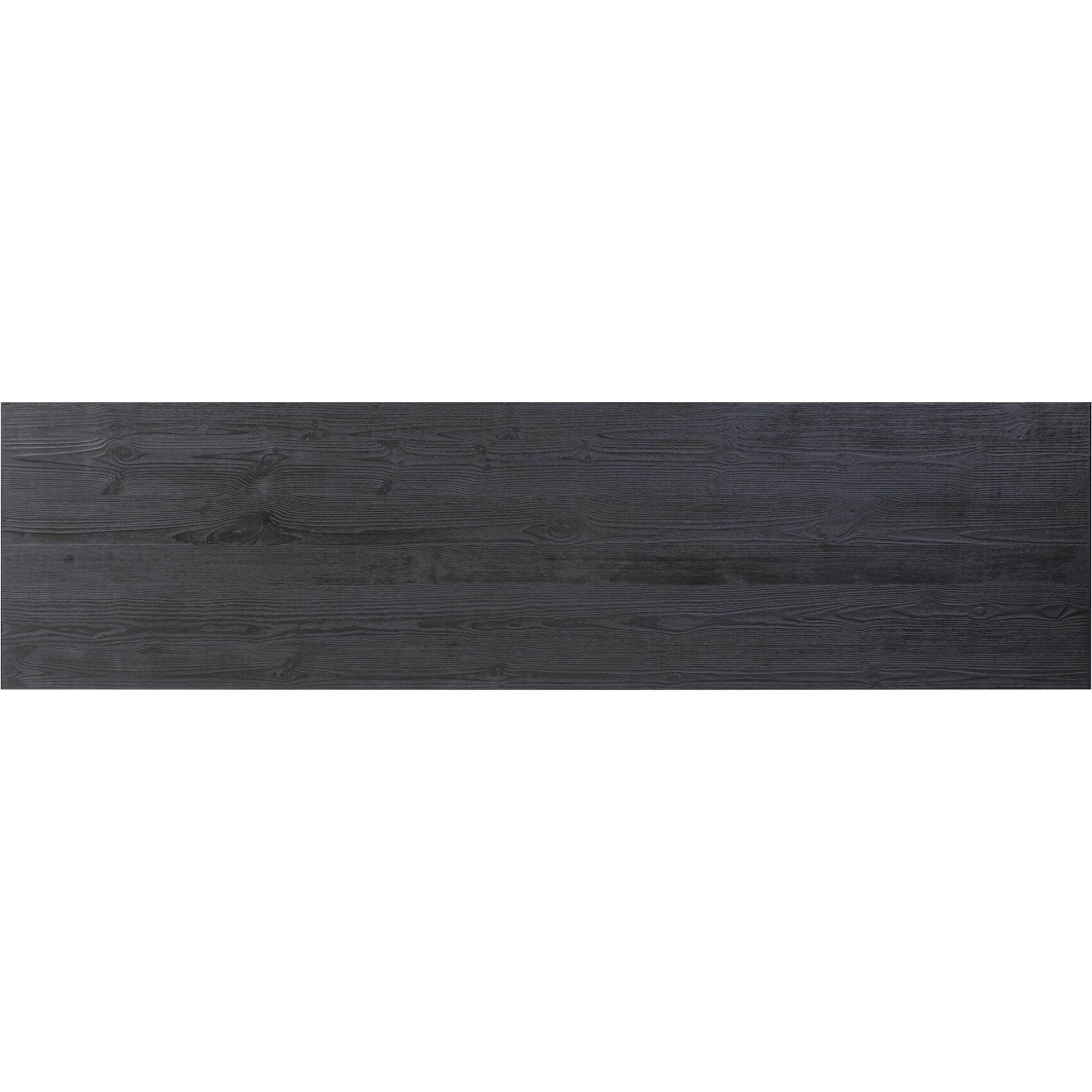 Otto Console Table by Four Hands in black pine. Made from solid pine in a modern style.