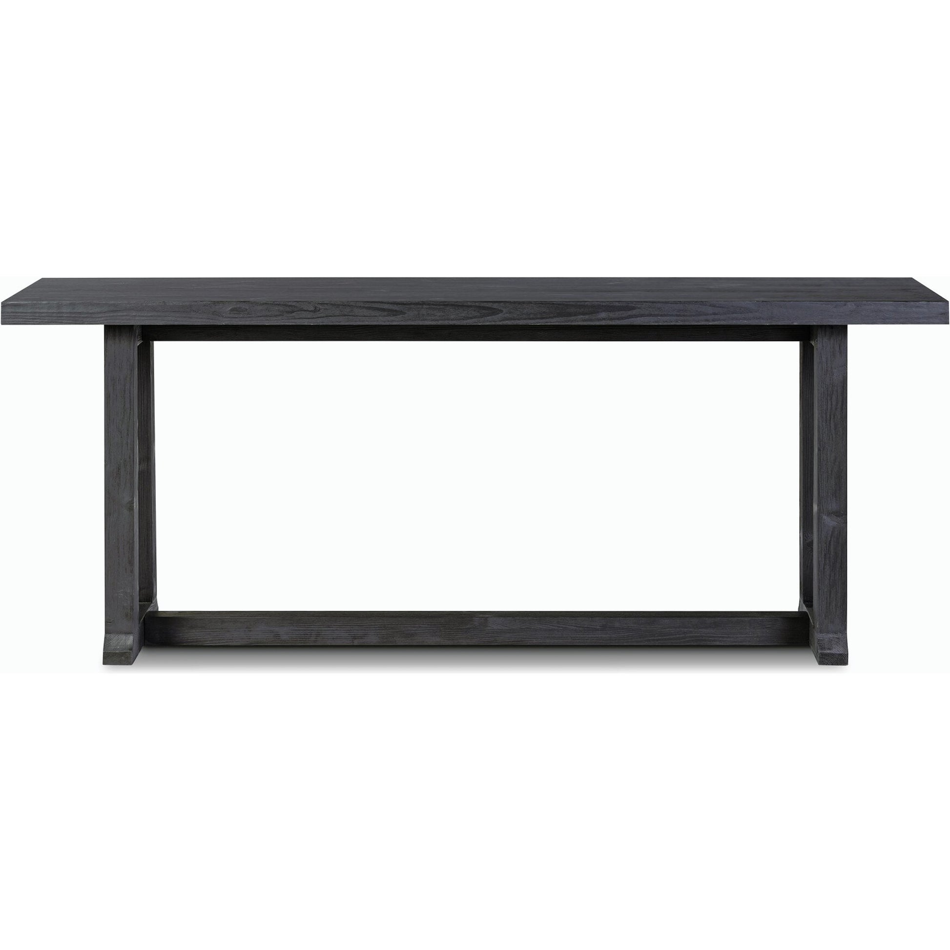 Otto Console Table by Four Hands in black pine. Made from solid pine in a modern style.