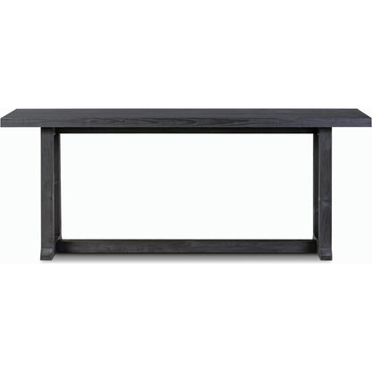 Otto Console Table by Four Hands in black pine. Made from solid pine in a modern style.