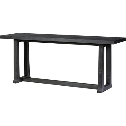 Otto Console Table by Four Hands in black pine. Made from solid pine in a modern style.