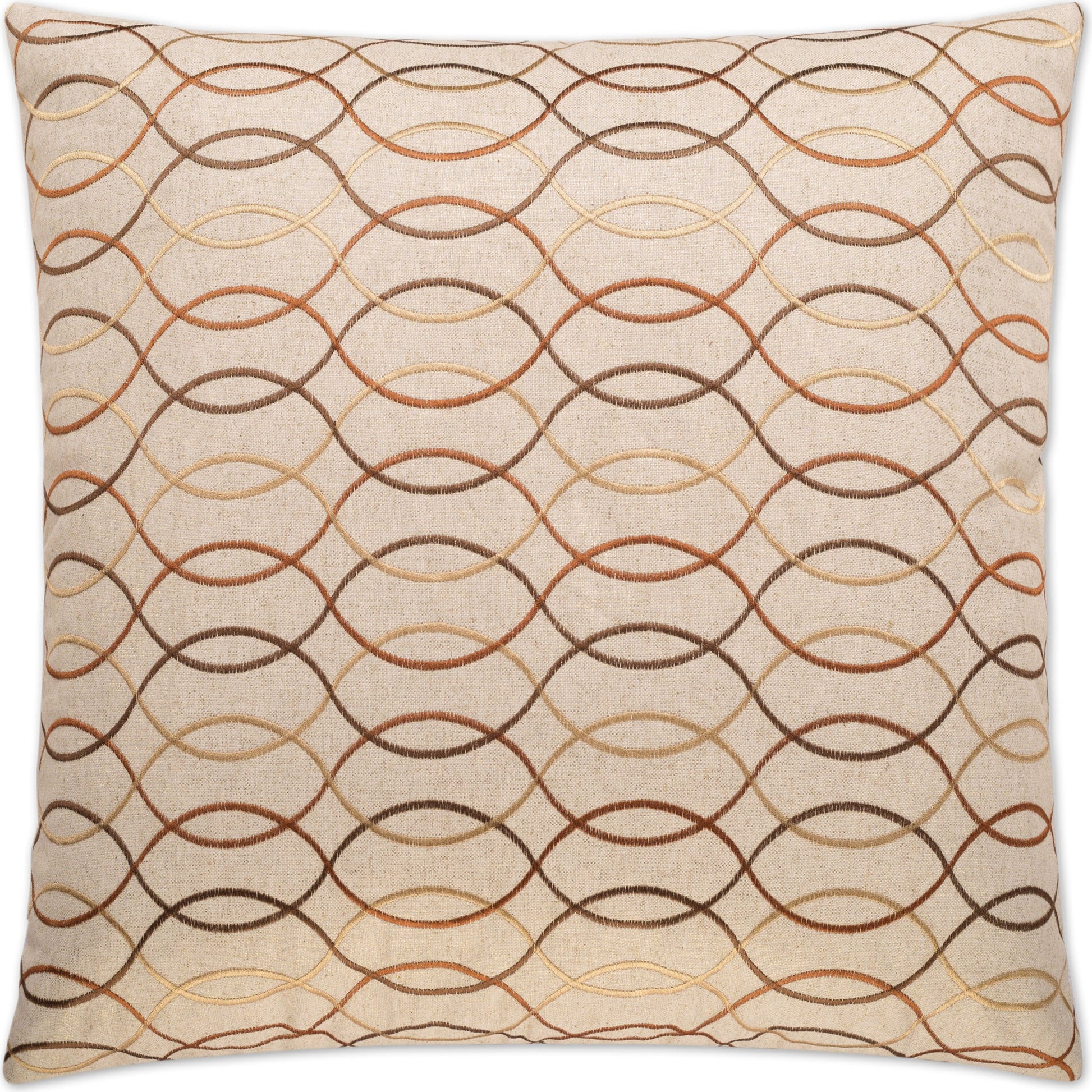 Wynn by DV Kap Home in brown, copper. Made from 33% viscose, 26% polyester, 26% linen, 15% rayon in a transitional style.