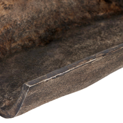 Jagen Outdoor Tray by Four Hands in rustic cast aluminum. Made from aluminum in a modern style.