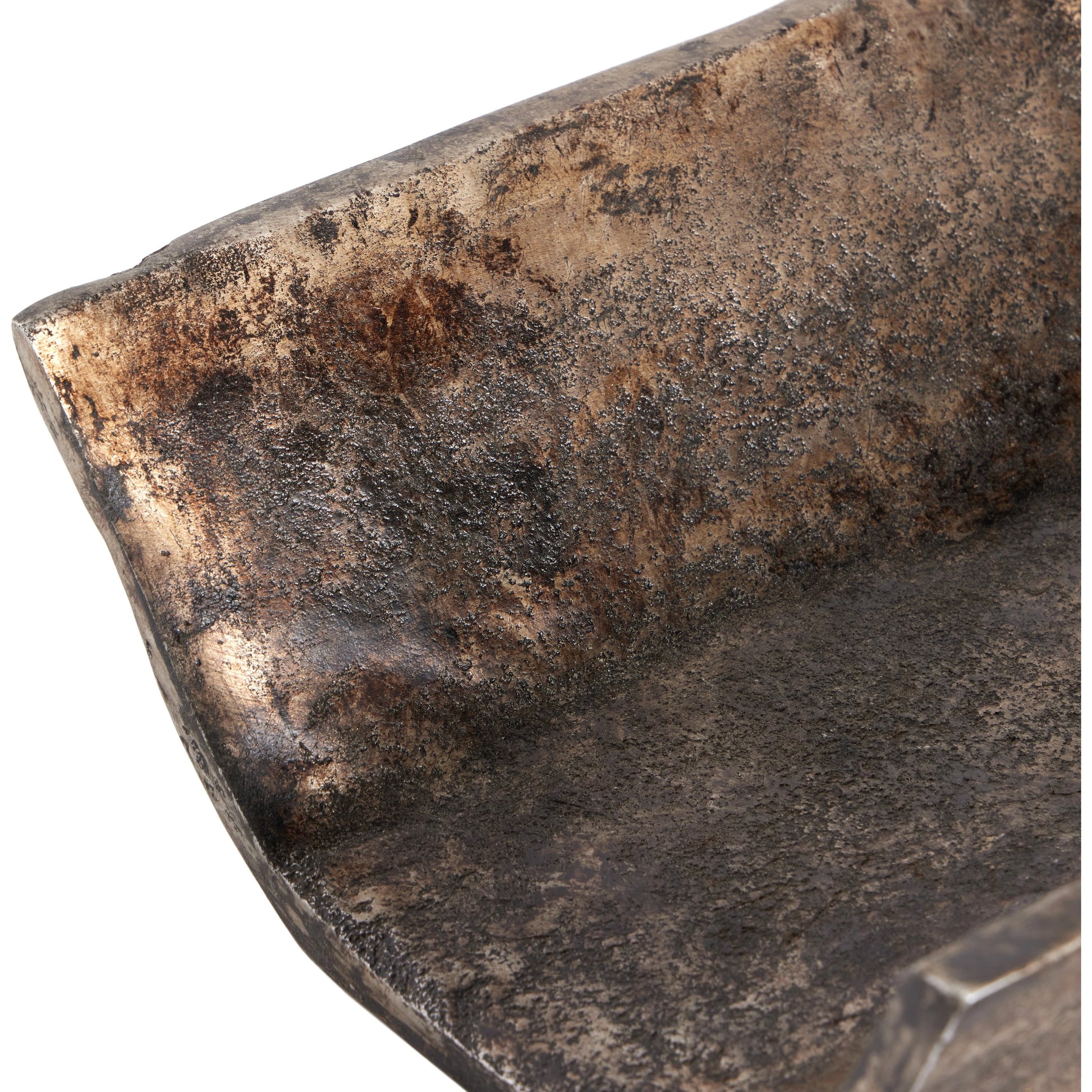 Jagen Outdoor Tray by Four Hands in rustic cast aluminum. Made from aluminum in a modern style.