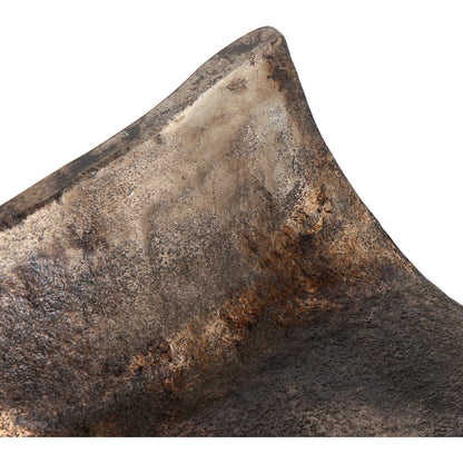 Jagen Outdoor Tray by Four Hands in rustic cast aluminum. Made from aluminum in a modern style.