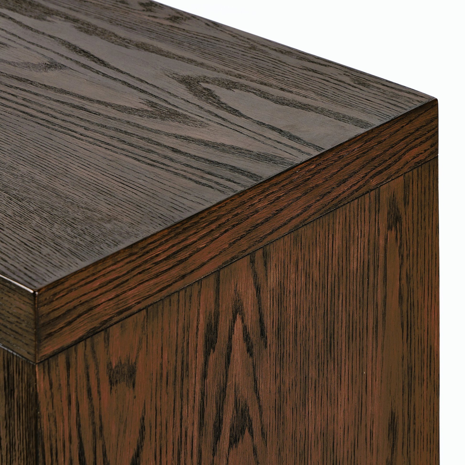 Torrington Sideboard by Four Hands in sandy oak veneer, sandy oak resawn. Made from oak veneer, resawn oak veneer in a modern style.