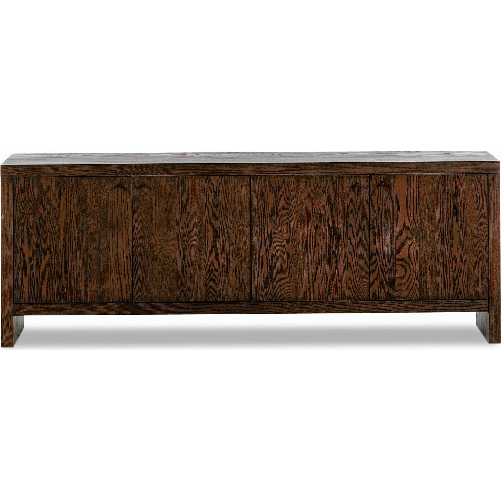 Torrington Sideboard by Four Hands in sandy oak veneer, sandy oak resawn. Made from oak veneer, resawn oak veneer in a modern style.