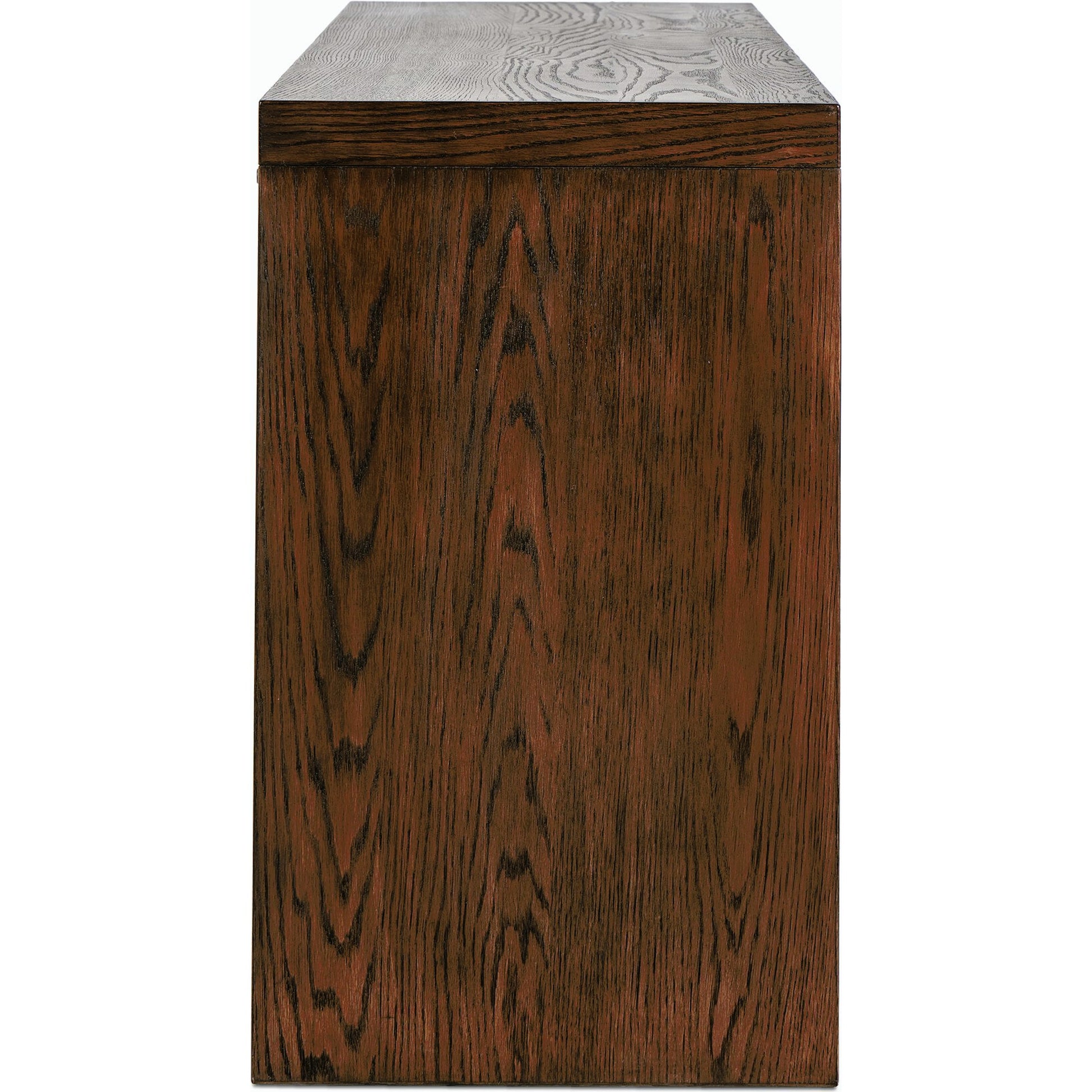 Torrington Sideboard by Four Hands in sandy oak veneer, sandy oak resawn. Made from oak veneer, resawn oak veneer in a modern style.