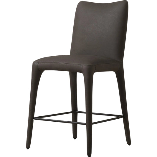Monza Counter Stool by Four Hands. Made from top grain leather, iron, 100% polyester in a modern style.