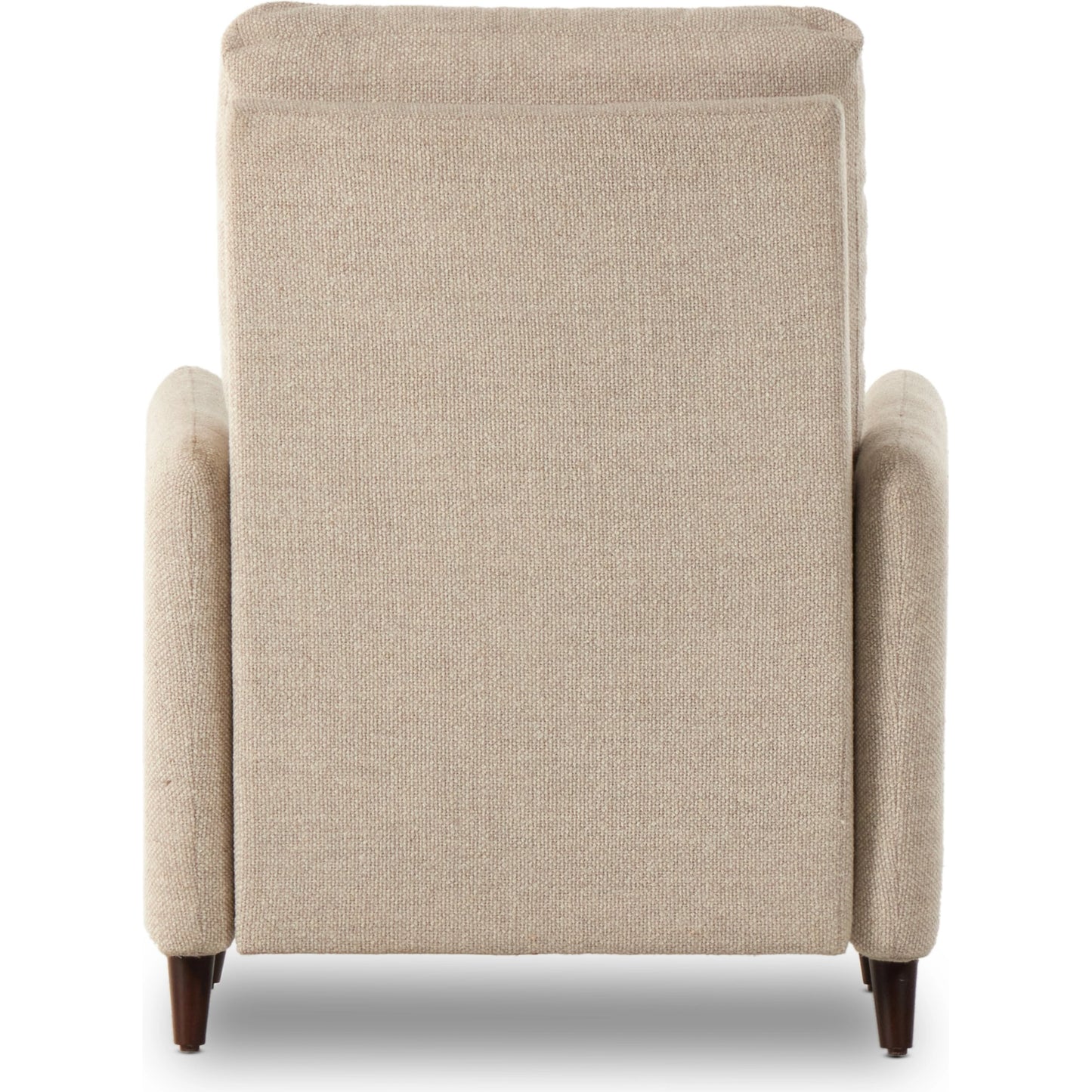 004 SI-2074840 | Additional Silo | Wallen Recliner by Four Hands in nova taupe and dark auburn walnut. Made from 100% polyester, solid rosa morada, 100% polyester fiber in a modern style.