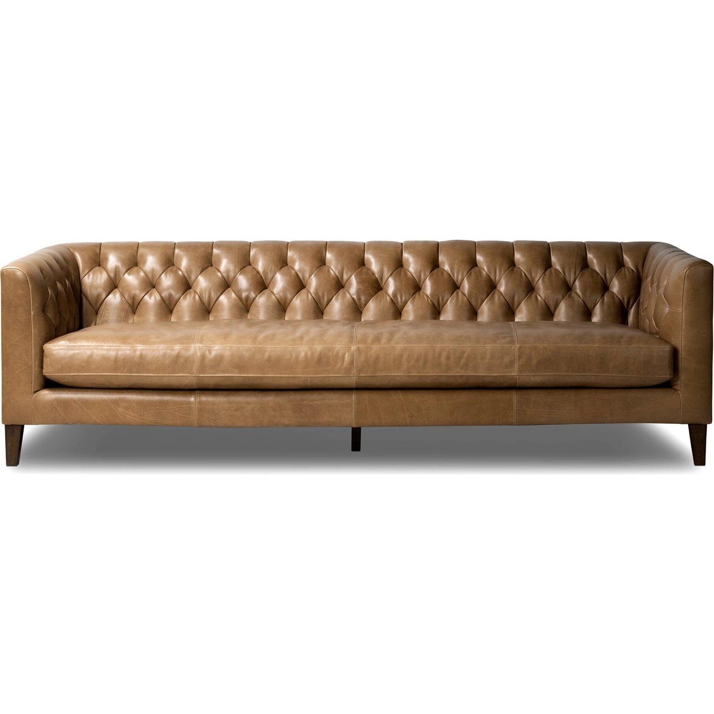 002 SI-2137648 | Additional Silo | Thurston Sofa by Four Hands in dakota warm taupe and almond. Made from top grain leather, solid parawood, solid poplar in a modern style.
