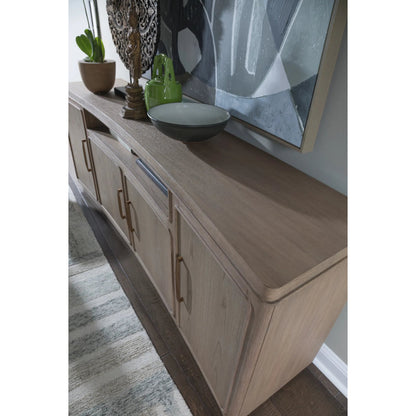 Simpatico Media Console by Artistica Home. Made from unique in a transitional style.
